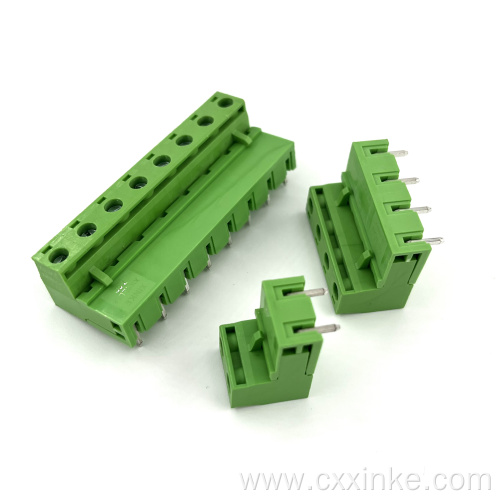 7.62MM pitch side terminal plug with sealing elbow male and female connector